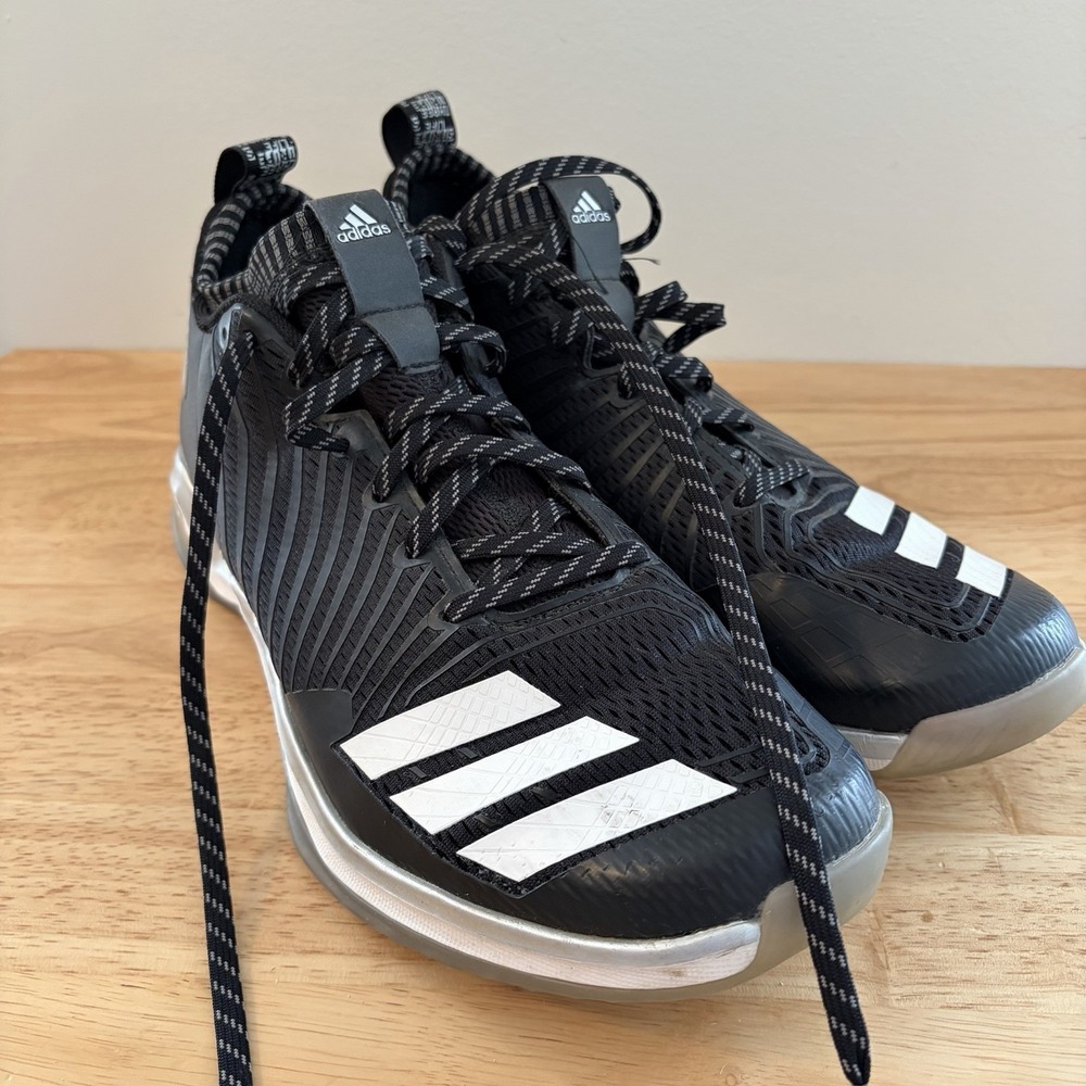 Adidas Icon Trainer BY3300 Black White Men's Size 11 Athlete Lace Up Sneaker